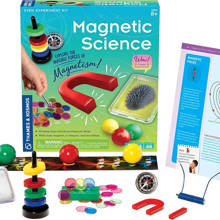 Thames & Kosmos Magnetic Science | 33 STEM Experiments | Ages 8+ | Learn about Earth’S Magnetic Poles | Discover How Invisible Magnetic Fields Work | Full-Color 48-Page Manual
