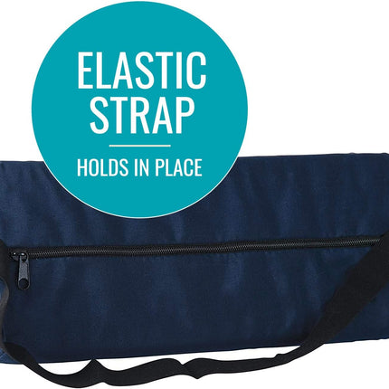 Lumbar Roll Back Support Cushion Pillow, Half-Moon Size, Navy